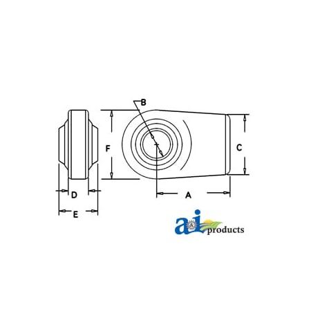 A & I Products Ball End, Cat III 5" x3.5" x2" A-BE014